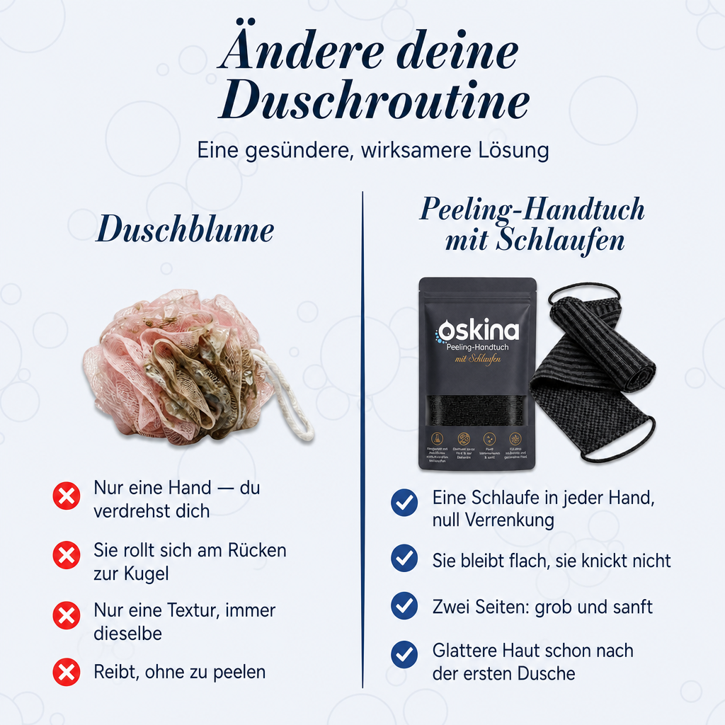 Serviette de douche exfoliante Oskina