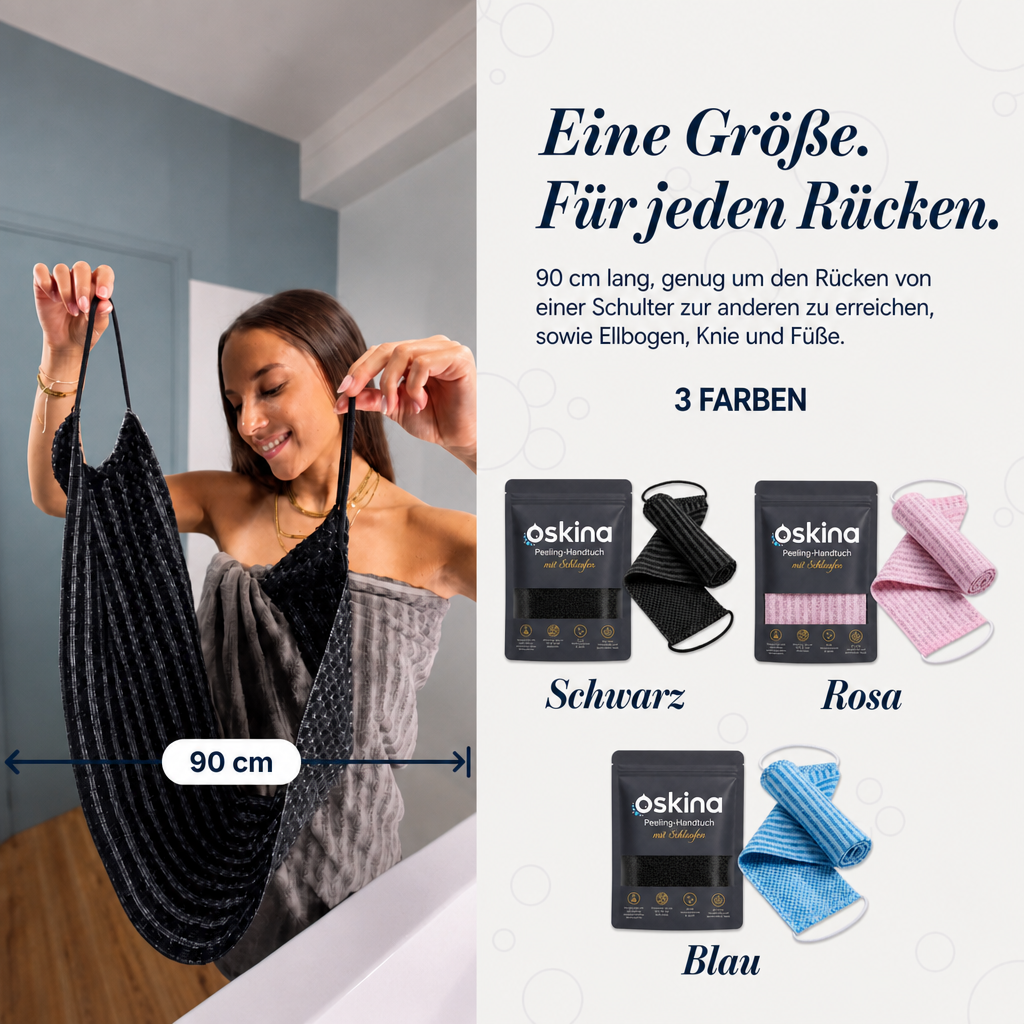 Serviette de douche exfoliante Oskina